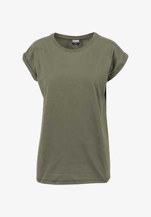 Urban Classics, EXTENDED SHOULDER - T-Shirt basic - olive