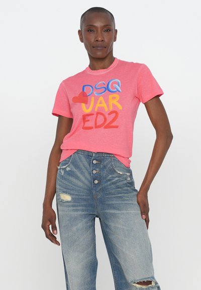 Dsquared2 JUST RIGHT TEE - T-shirts med print - coral