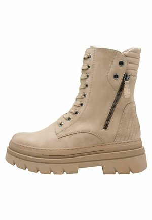 Bottines à lacets - taupe