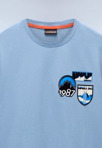 Napapijri MONTEPIANA - Triko s potiskem - faded denim i84