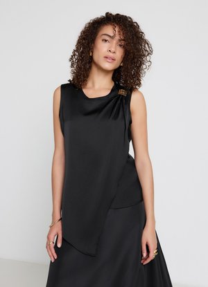Calliope, TOP TINTA UNITA - Blouse - ultrablack