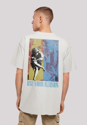GUNS N ROSES MUSIC DOUBLE ILLUSION - T-Shirt print - lightasphalt