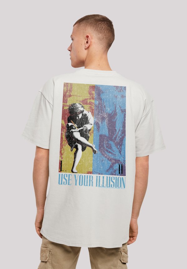 GUNS N ROSES MUSIC DOUBLE ILLUSION - T-Shirt print - lightasphalt