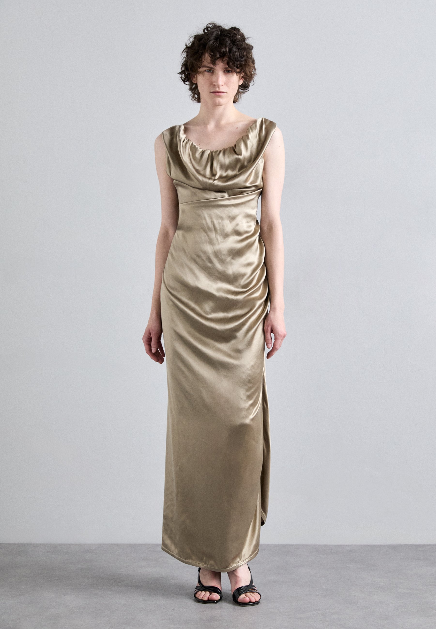 green emerald velvet dress Reaching Out Maxi Dress Gold