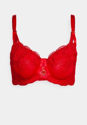 THE HARMONIOUS NON PAD FULLER BUST - Balconette bra - red