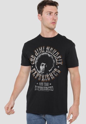 JIMI HENDRIX - MONO IMAGE EXPERIENCE FRONT - Print T-shirt - black