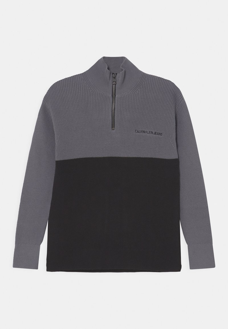 Calvin Klein Jeans BLOCK ZIP UP Jumper black Zalando.de