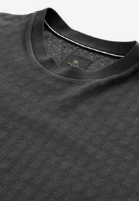 Next TEXTURE REGULAR FIT - Printtipaita - charcoal grey