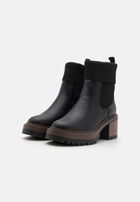 Anna Field Botines con plataforma - black