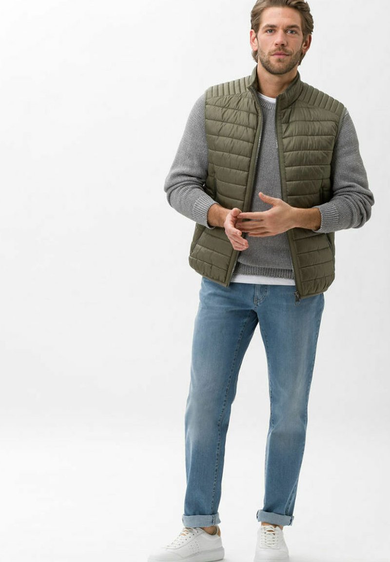 Herren Strickjacken | BRAX STYLE RICK Strickpullover silver/silberfarben - WA90489 Herren Strickjacken | BRAX STYLE RICK Strickpullover silver/silberfarben - WA90489