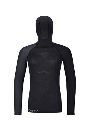 120 COMP LIGHT HOODY - Unterhemd/-shirt - black raven
