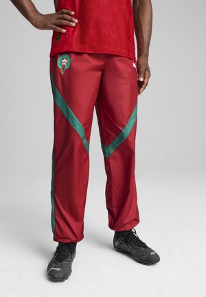 MOROCCO FRMF PREMATCH WOVEN PANT - Treningo apatinė dalis - intense red archive green
