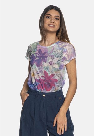 Yes Zee T-shirt con stampa - blu