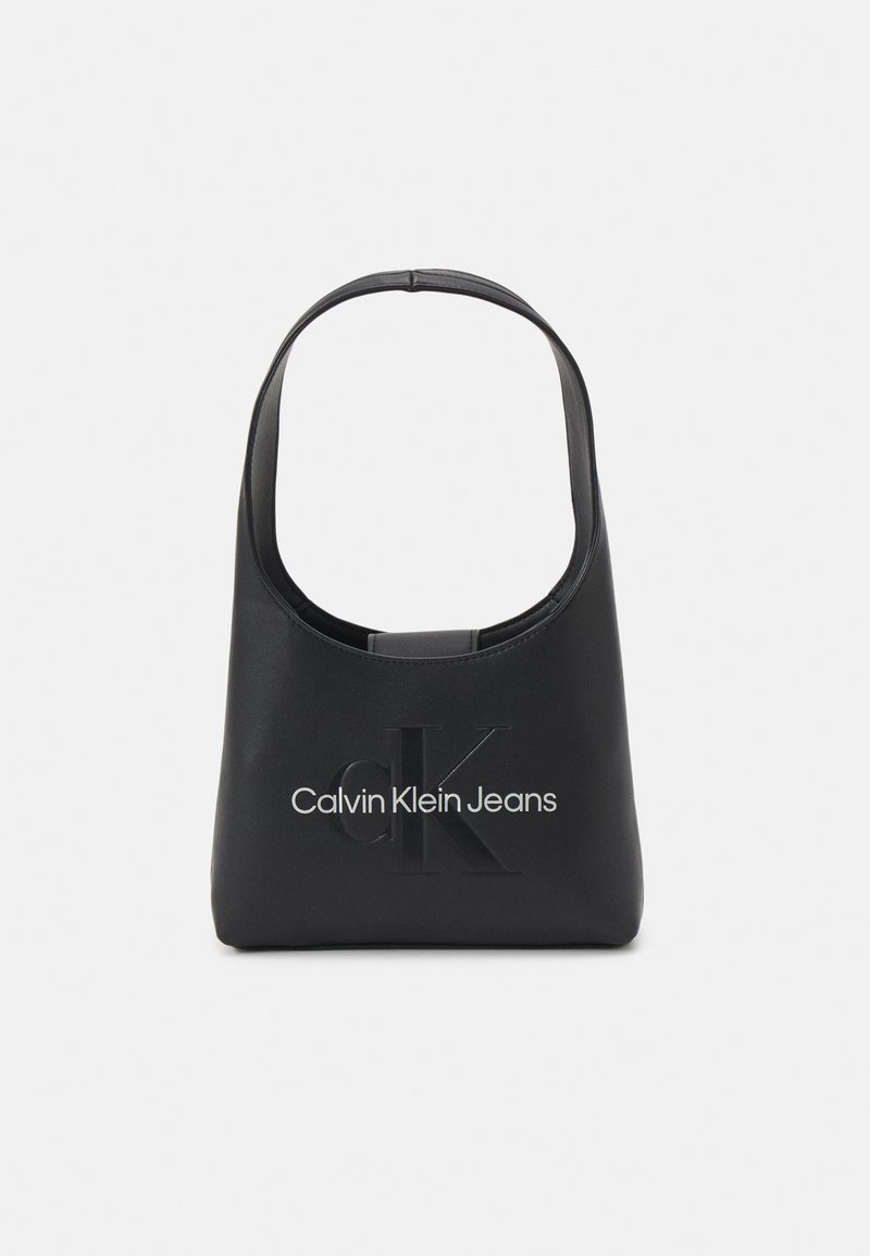 Calvin Klein Jeans SCULPTED ARCH SHOULDERBAG22 MONO - Borsa a mano - black/metallic logo