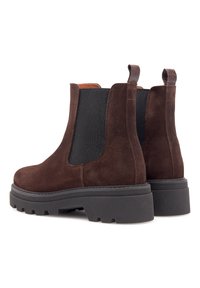Woden CHELSEA  - Botines con plataforma - chocolate