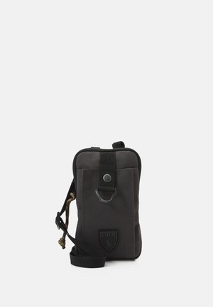 PHONE POUCH MEDIA BAG UNISEX - Across body bag - charcoal grey