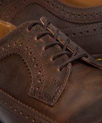 Dr. Martens BROGUE CRAZY HORSE - Schnürer - brown