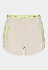 SHORT - Sport rövidnadrágok - beige/pulse lime
