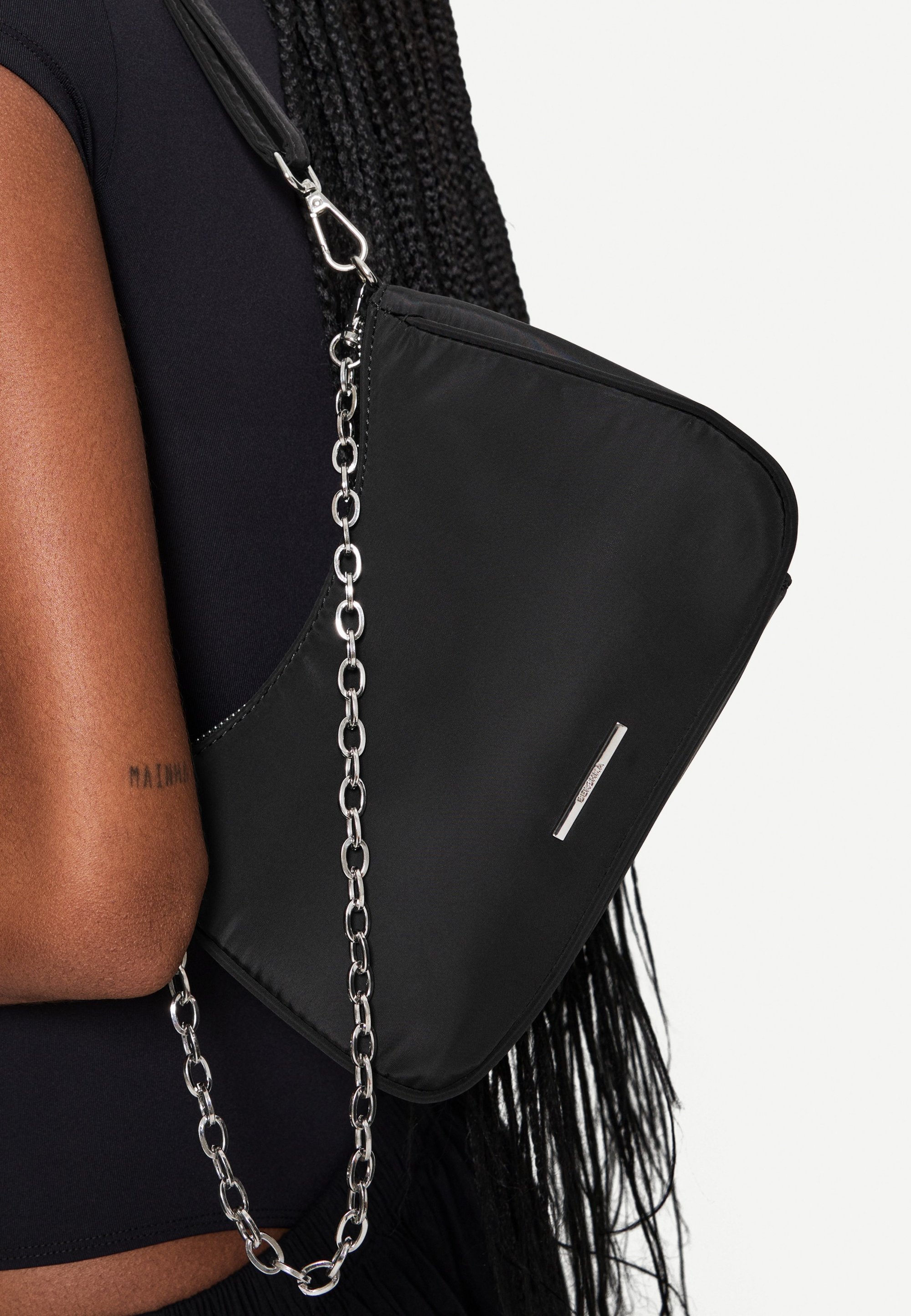 Bershka Cross body bag - black - Zalando.ie