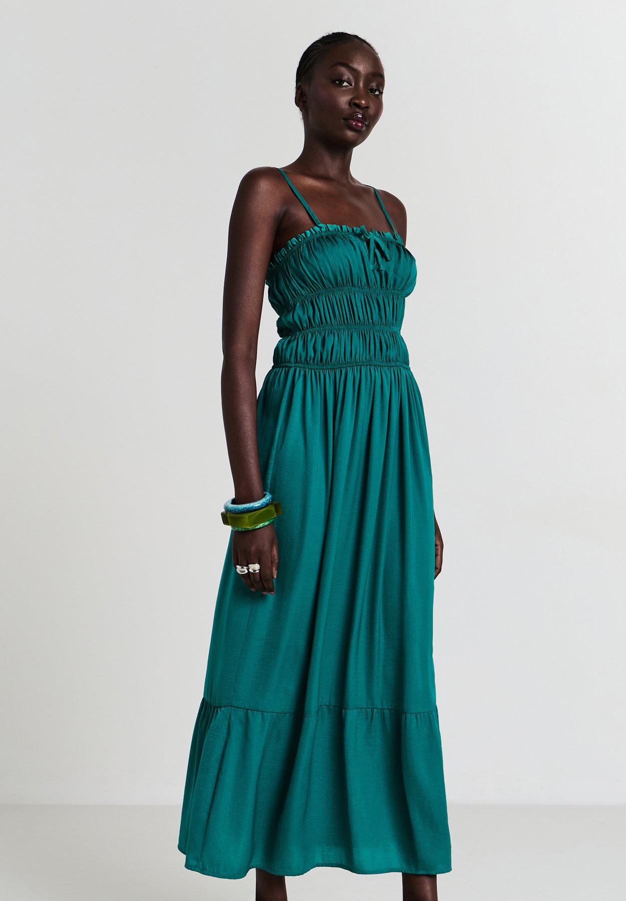 Calliope Maxi dress - verde petrolio/green - Zalando