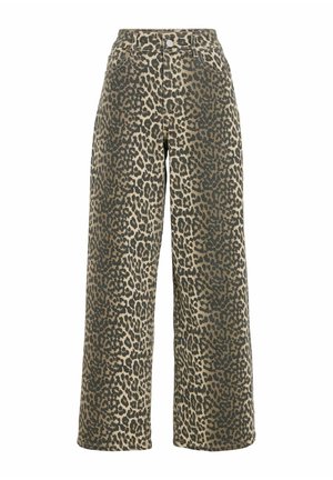 VILA, JEANS VICHIA HIGH WAIST - Wide Leg - birch