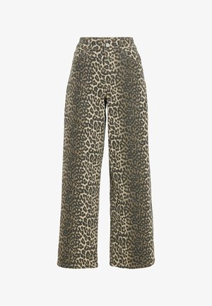 VILA, JEANS VICHIA HIGH WAIST - Jean large - birch