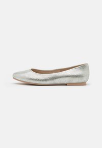 LEATHER - Ballerines - silver