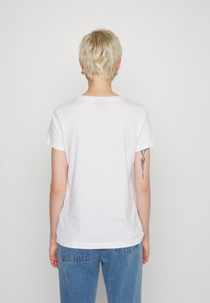 T-shirt med print - white