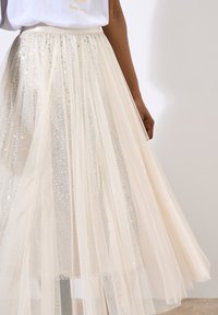 Apricot SEQUIN MID - A-lijn rok - stone