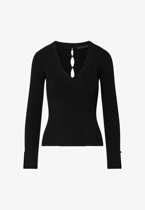 LIU JO, LIU JO V-NECK JUMPER - Strickpullover - black