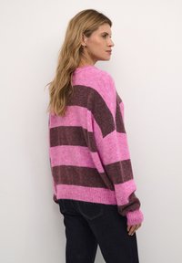 Culture KIMMY - Pulover - pink violet melange stripe