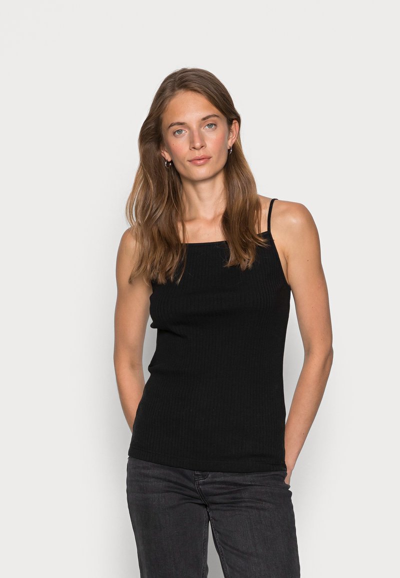 Banana Republic SQUARE NECK TANK Top Black Zalando de