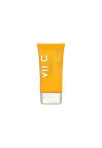 Gelbe Tube der Rodial Vitamin C SPF 30 Feuchtigkeitscreme mit silberner Basis, die erhabenen weißen Text und ein mattes Finish aufweist.