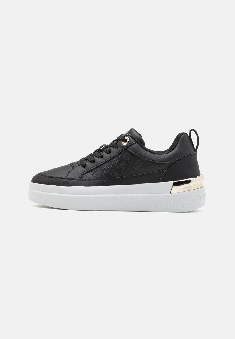 Tommy Hilfiger LUX COURT MONOGRAM Sneaker low black/schwarz Tommy Hilfiger LUX COURT MONOGRAM Sneaker low black/schwarz