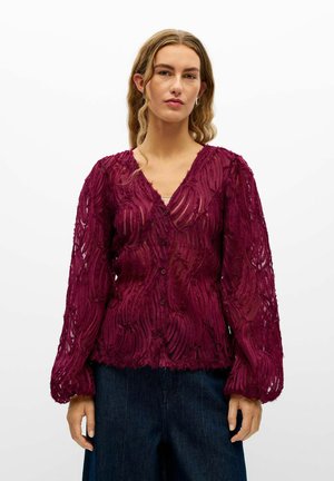 Object, BLOUSE TEXTURED - Blouse - windsor wine