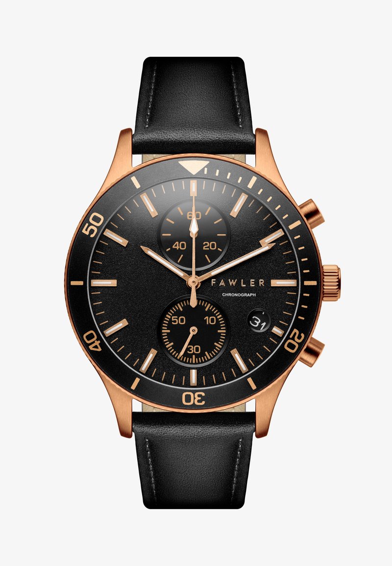 FAWLER Kronograf - black