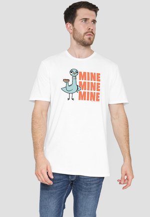 THE PIGEON HOT DOGS - T-Shirt print - white