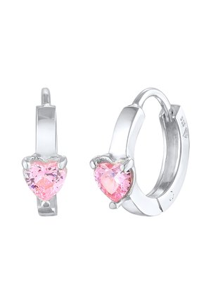 HEART HOOPS - Boucles d'oreilles - silberfarben