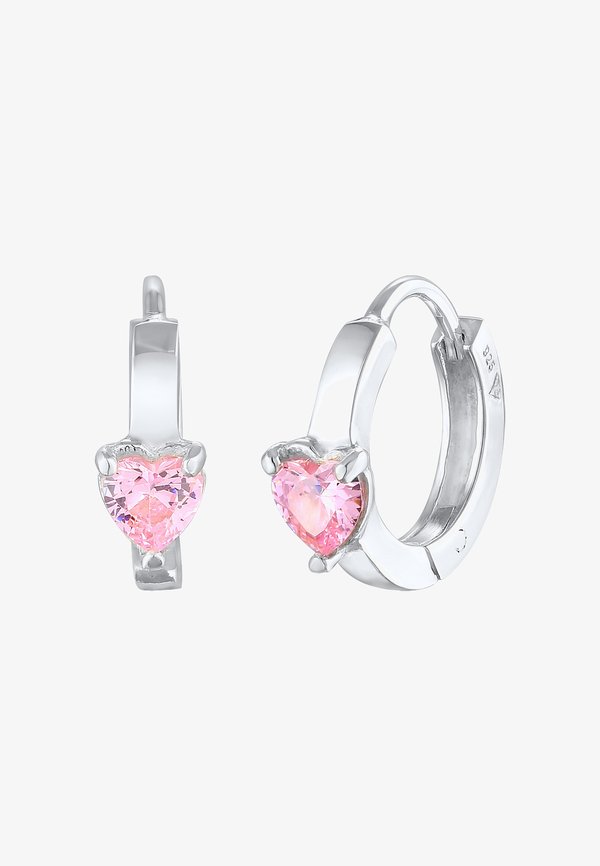 HEART HOOPS – Ohrringe – silberfarben
