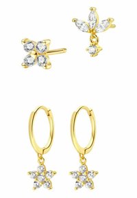 BLOSSOM STACKING SET OF 4 - Earrings - goldfarben