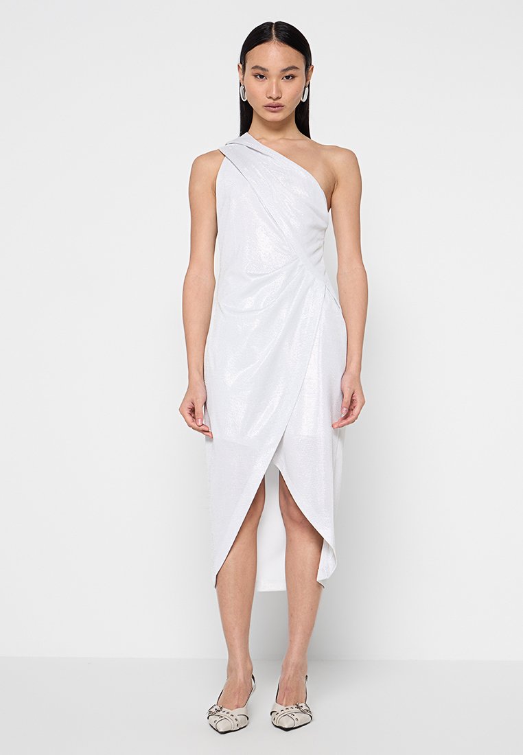 Iro Cocktailjurk zilverkleurig