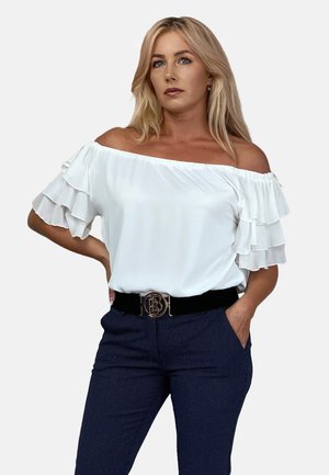 SPANISH WITH FRILLS ON THE SLEEVES - Bluse - off white