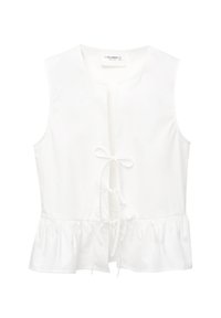 WITH BOWS - Bluse - white