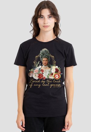 BRIDGERTON - BORED QUEEN - Print T-shirt - black