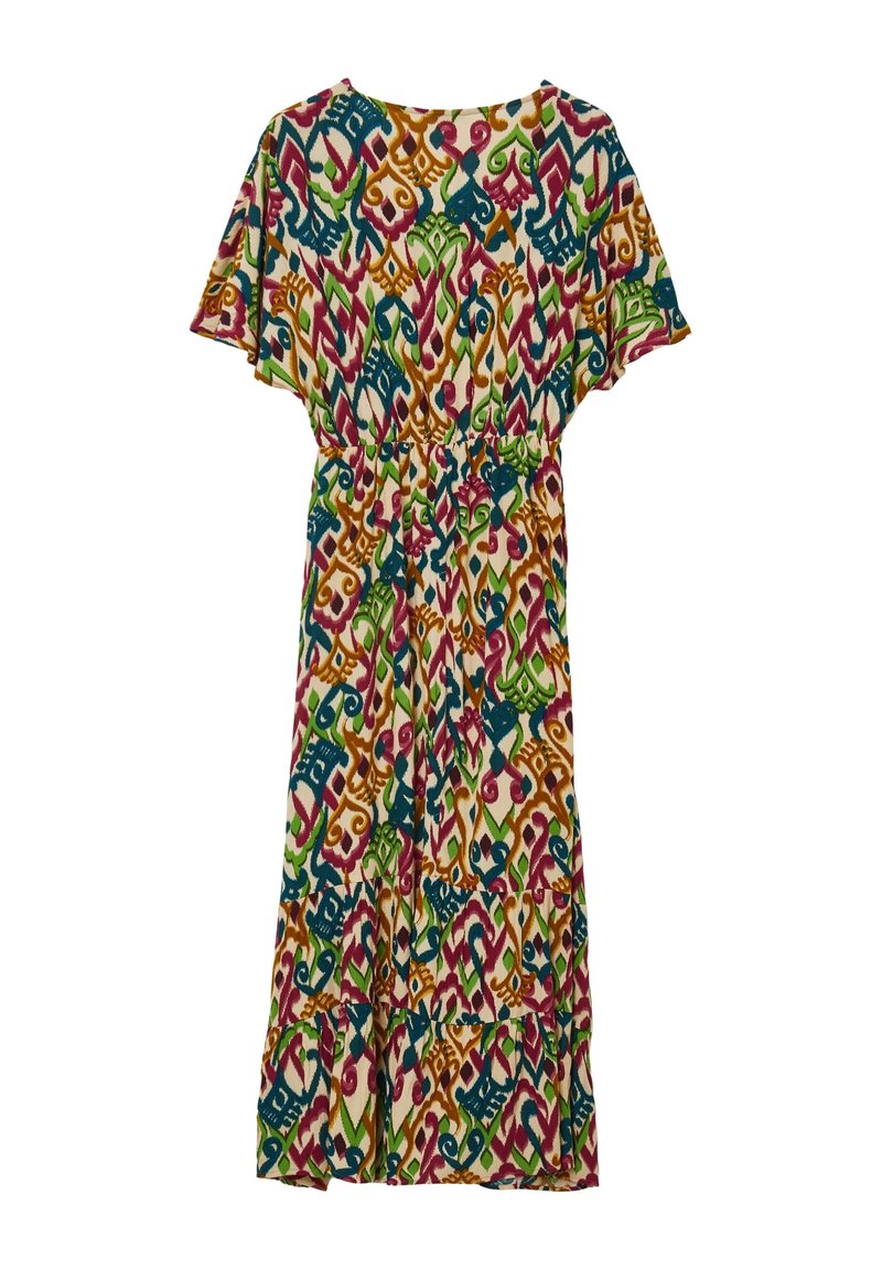 Calliope KIMONO CON BALZA - Vestito lungo - var bianco panna/beige -  Zalando.it