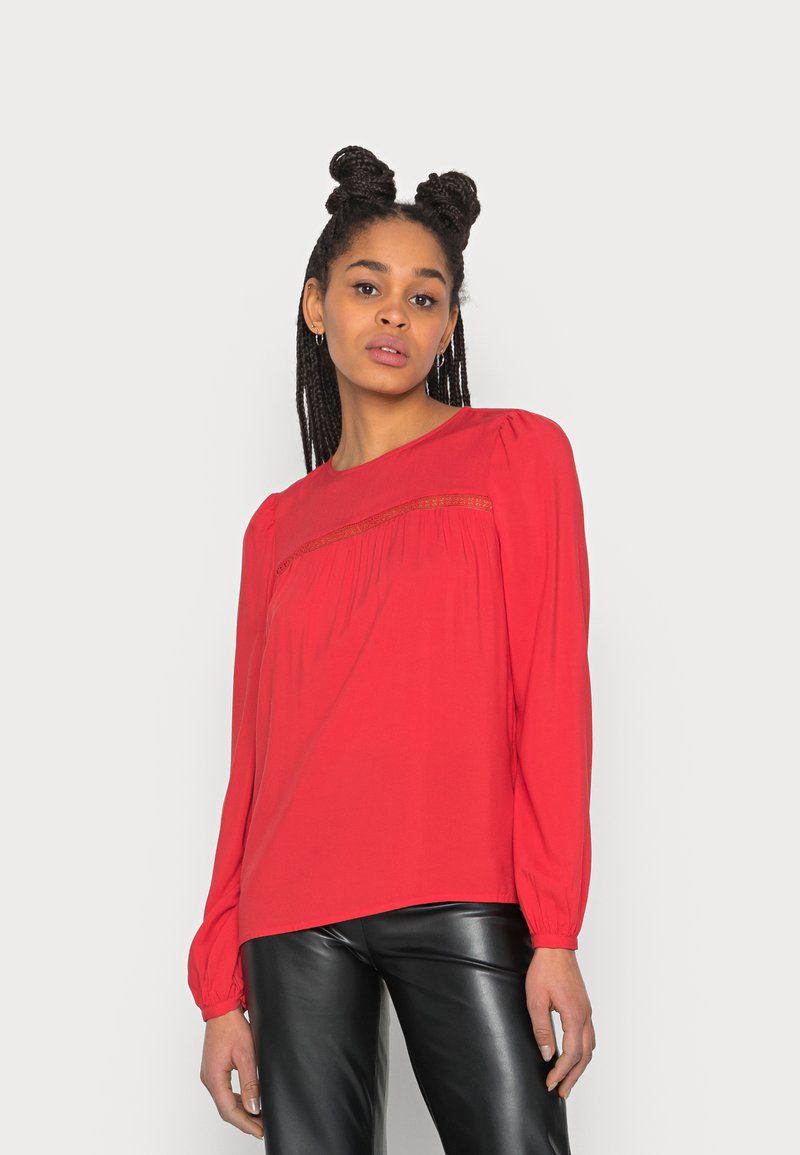 Damen T-Shirts | Vila VIAYA Langarmshirt mars red/rot - LF85728 Damen T-Shirts | Vila VIAYA Langarmshirt mars red/rot - LF85728