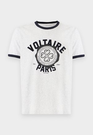 BLASON UNI - Nyomott mintás póló - gris chine clai