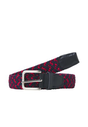 Jack & Jones JACSPRING BELT - Cinturón trenzado - navy blazer detail:red mix