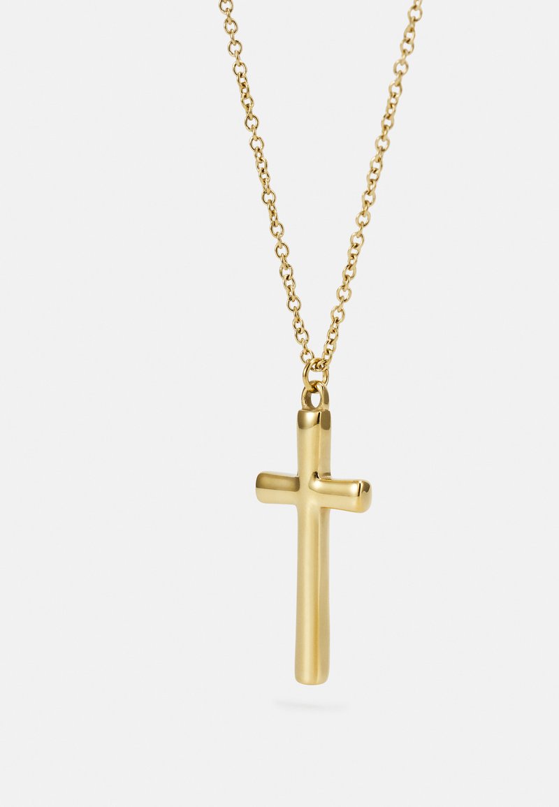Herren Halsketten | Icon Brand PLATED CROSS NECKLACE Halskette gold-coloured/goldfarben - SG90108 Herren Halsketten | Icon Brand PLATED CROSS NECKLACE Halskette gold-coloured/goldfarben - SG90108
