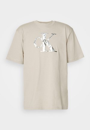Camiseta estampada - beige